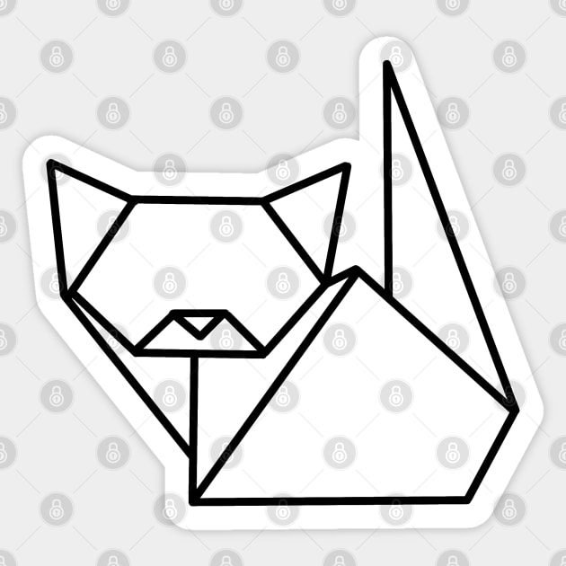 Origami Cat Sticker by Numerica